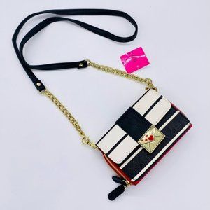 Betsey Johnson Love Letter Lock Handbag Wallet Crossbody